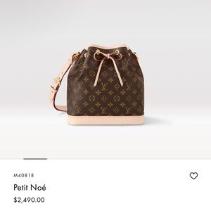 Louis Vuitton Petite Noe